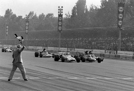 El final del GP de Italia de 1971, F1.