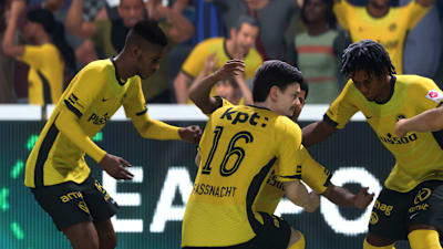 Les Young Boys de Berne applaudissent un but dans FC 26.