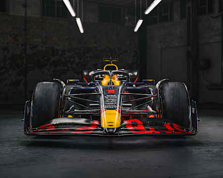 Renderização digital do novo Red Bull Racing RB21 que correrá na temporada de F1 de 2025.