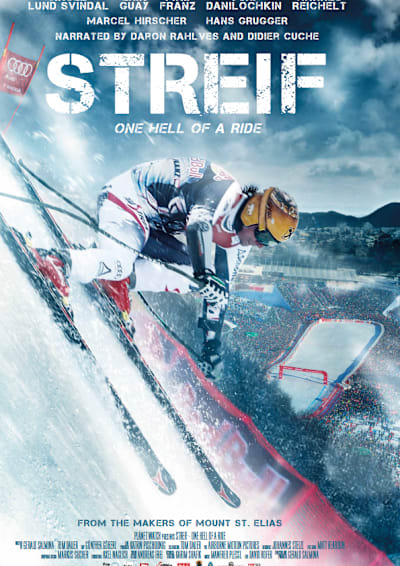 Plakát k filmu Streif - One Hell of a Ride, Hahnenkamm, Kitzbühel, Aksel Lund Svindal, sjezd, lyže