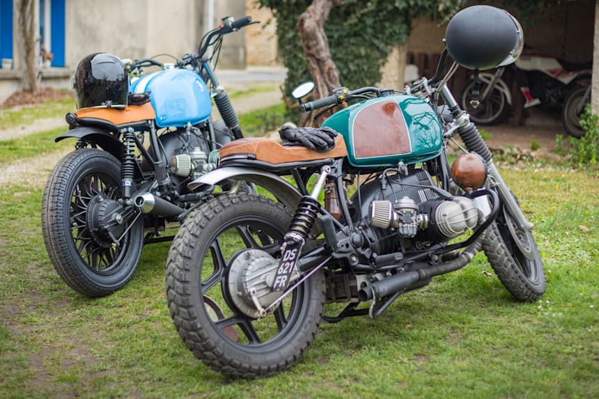 Custom Motorcycles French Monkeys Design