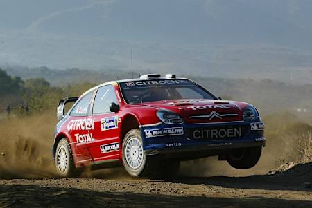 Sébastien Loeb pilotando su Citroën Xsara en el Rally de Argentina 2005, WRC.