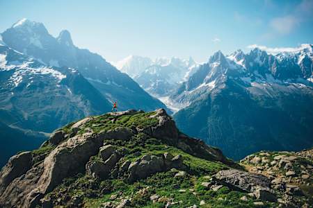 Ryan Sandes runs in Chamonix, France, on July 24, 2016