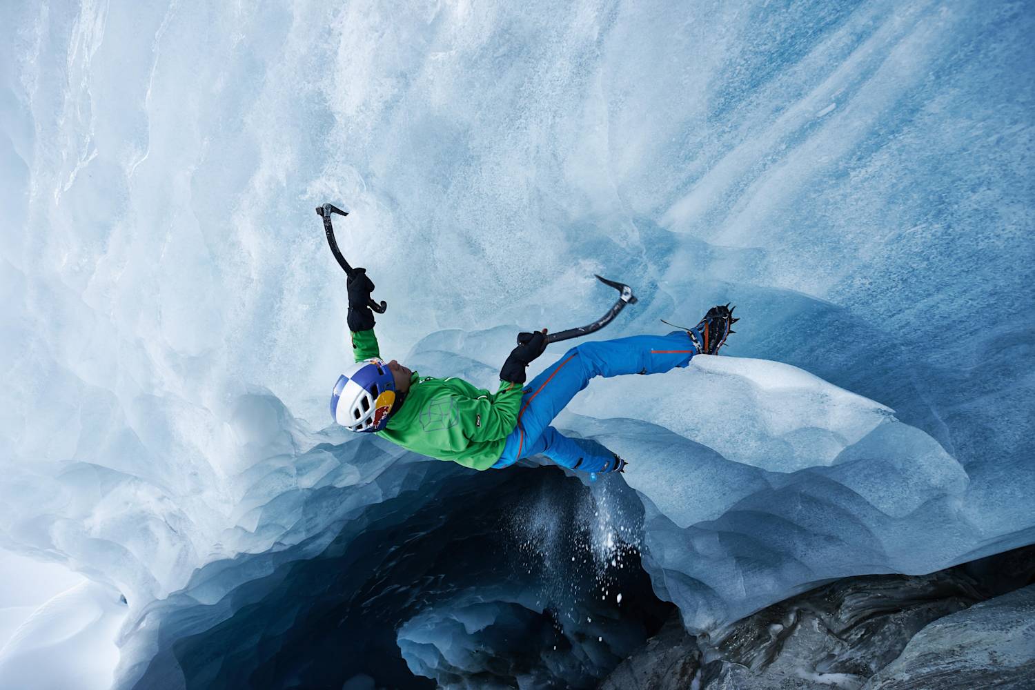 Ice Climbing Red Bull