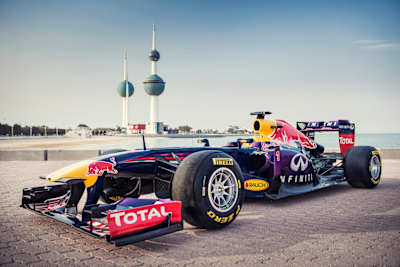 A Red Bull Racing Formula 1 show car