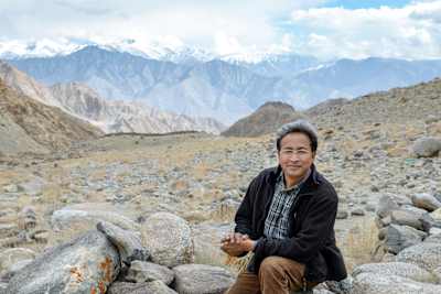 Sonam Wangchuk of the Ice Stupa Project.