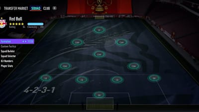 La formation 4231 dans FIFA 21