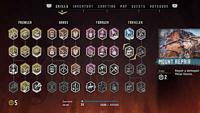 You can replair mounts in The Frozen Wilds