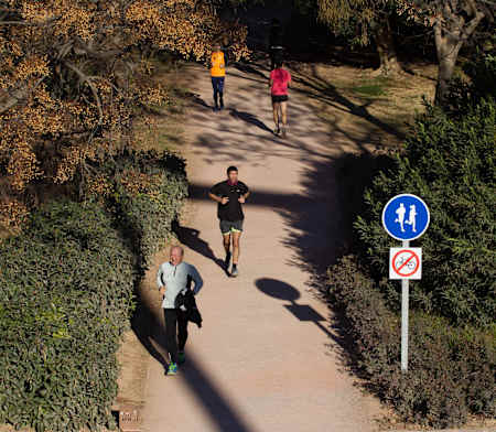 No es un carril bici, es un paraíso del running