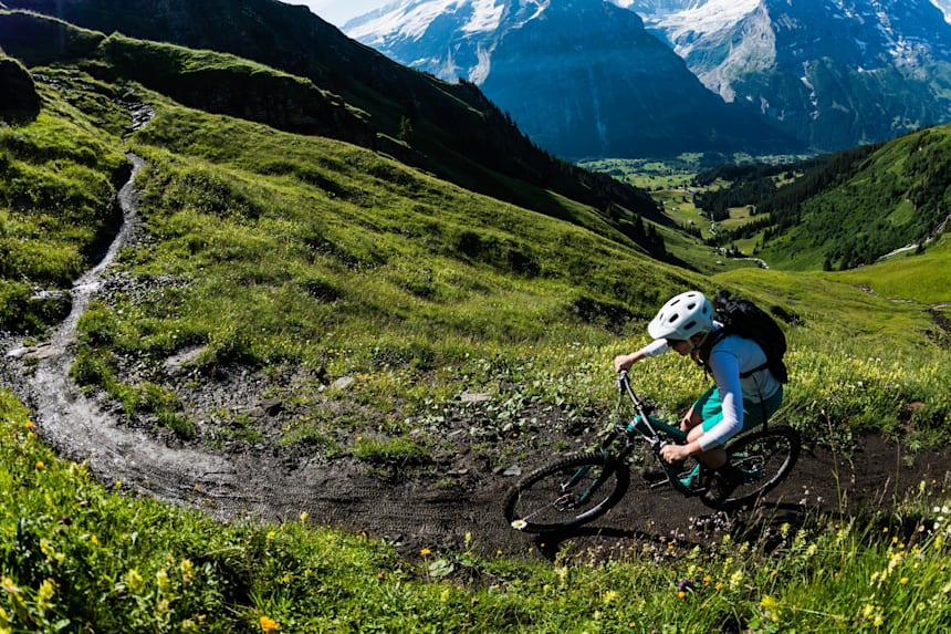 mountain biking in the alps