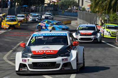Sébastien Loeb en el Circuito de Vila Real del Campeonato del Mundo de Turismos, en Portugal, el 12 de julio de 2015.