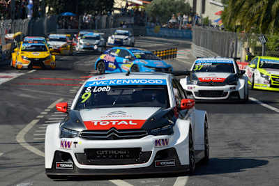 Sébastien Loeb en el Circuito de Vila Real del Campeonato del Mundo de Turismos, en Portugal, el 12 de julio de 2015.