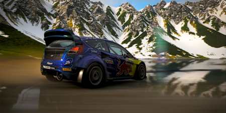 Screenshot aus Forza Horizon 6 zeigt den 2023 Ford Fiesta ST beim Driften
