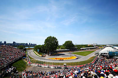 The Gilles-Villeneuve F1 circuit in Montreal, Canada, gives rise to particularly spectacular races.
