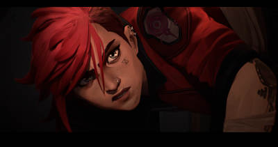 League of Legends character Vi as seen in Arcane.    