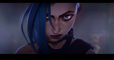 Jinx from League of Legends as seen in Arcane.