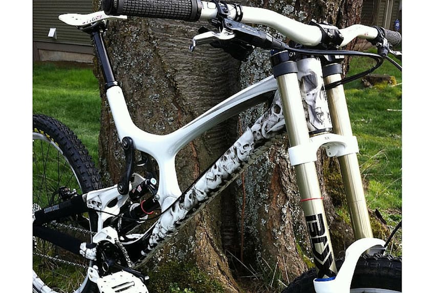 custom painted mountain bike