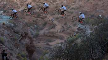Brendan Fairclough fires out a gap at Rampage