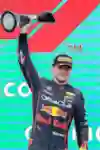Max Verstappen of Red Bull Racing and The Netherlands celebrates finishing in first position during the F1 Grand Prix of Hungary at Hungaroring on July 31, 2022 in Budapest, Hungary.