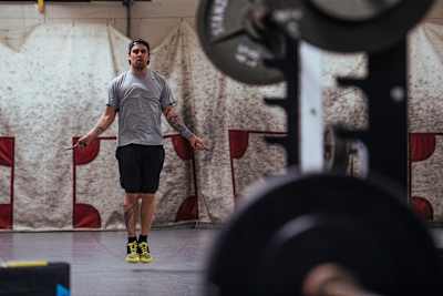 Chris Plys trains in Blaine, USA on 01 April 2017.