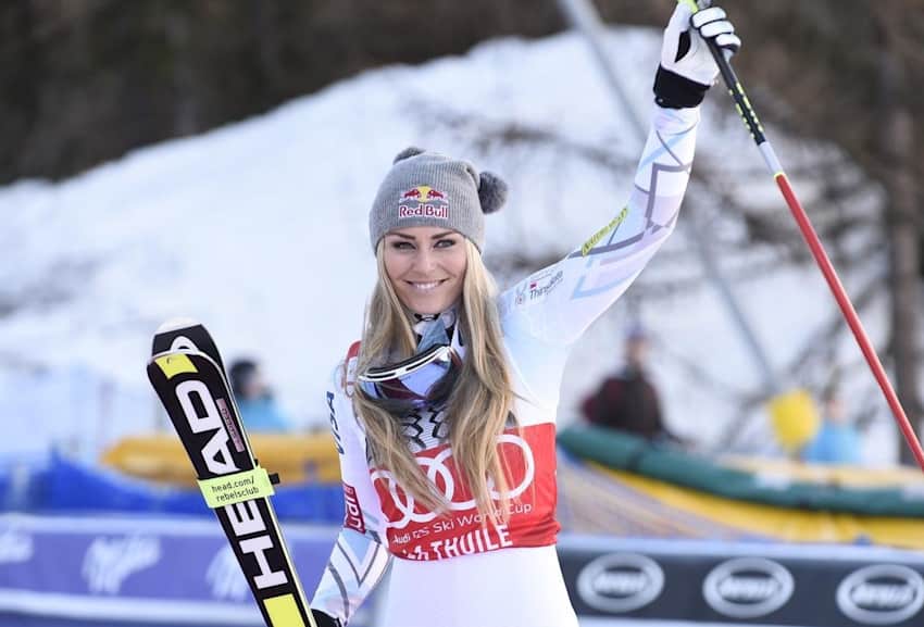 滑雪女神沃恩创造女子高山滑雪世界杯纪录