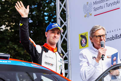 Creighton ran in the top five on Rally Poland