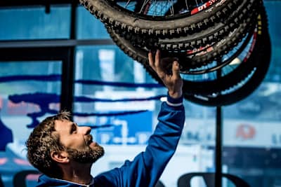 Mechanic at Leogang DH World Cup 2016.