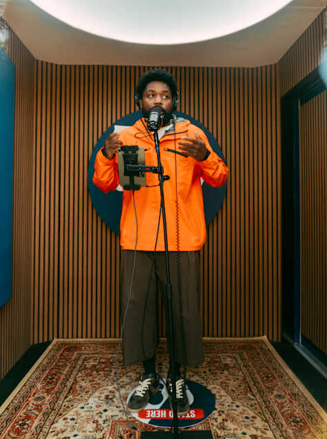 Myquale prepares for his Red Bull Setlist performance