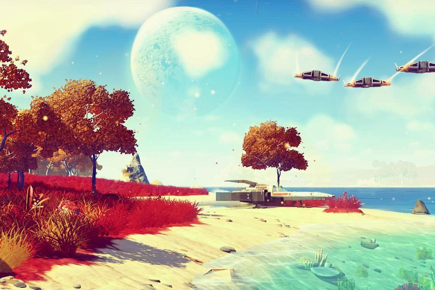 Небо для игры. Игровое небо. No mans Sky картинки из игры. No man's Sky геймплей.