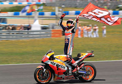 Mark Marquez took the victory
