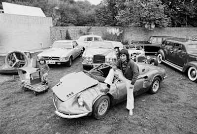 Keith Moon with his dented Dino