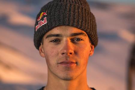 Nico Porteous poses for a portrait at Cardrona near Wanaka, New Zealand on October 21, 2021