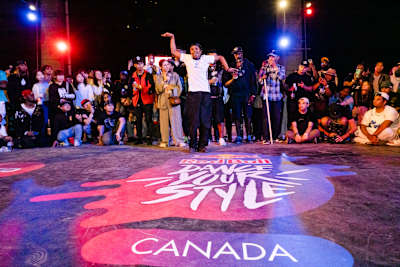 Humuzza performing at the Red Bull Dance Your Style National Finals