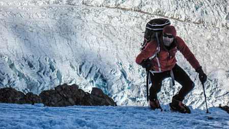 Mike Horn posing for a portrait.