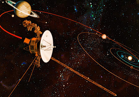Voyager 1 Voyager 1 in outer space.