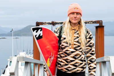 Sanoa Olin Surfboard Portrait