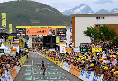 Remco Evenepoel in Alpe d’Huez