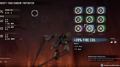 Make sure you keep on top of your weapon mods