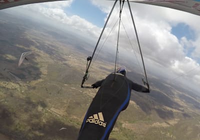 Sertão, com os amigos, visto de cima