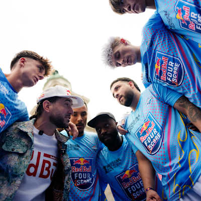 Participants are seen during Red Bull Four2Score World Final in Salzburg, Austria on October 05, 2025.