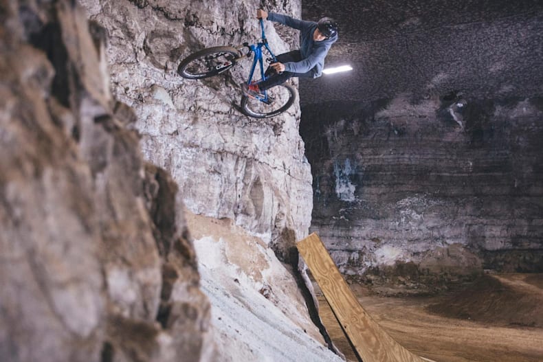 underground mountain bike park