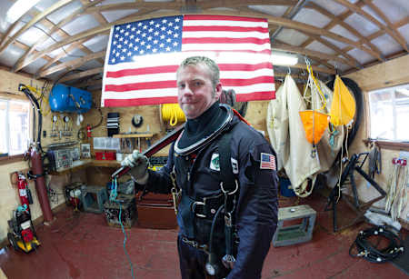 Getting ready in the gear room