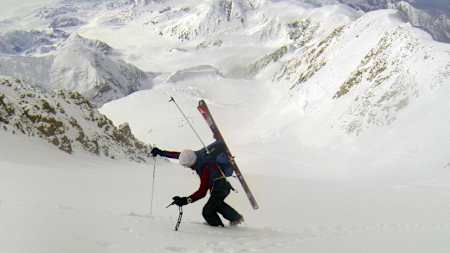 Kilian Jornet bei der Wanderung auf den McKinley.
