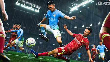 Duelo no FC 25 entre Phil Faden e Trent Alexander-Arnold.