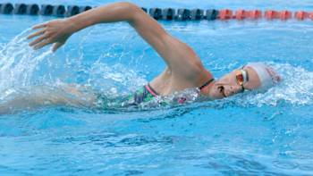 Lucy Charles' strength is swimming.