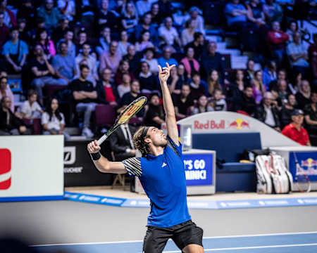Stefanos Tsitsipas beim Erste Bank Open ATP-Turnier in Wien, Österreich, am 24. Oktober 2023.