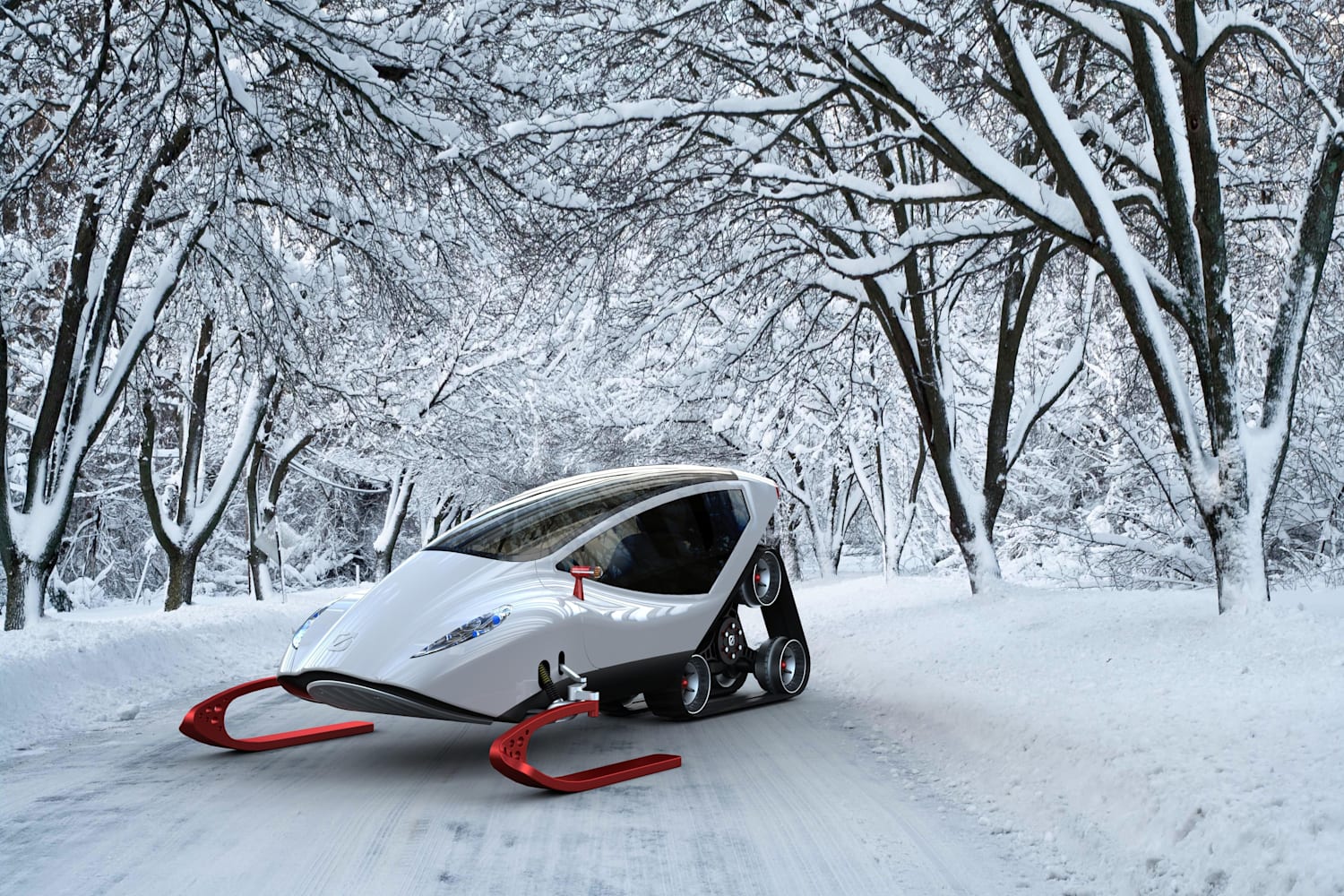 vehicle to travel over snow