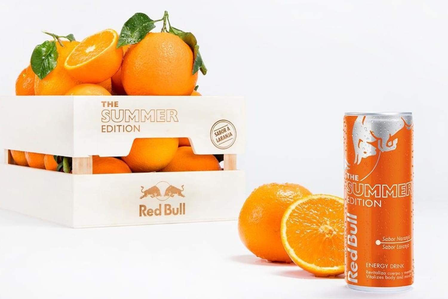 Red Bull The Summer Edition com sabor a laranja