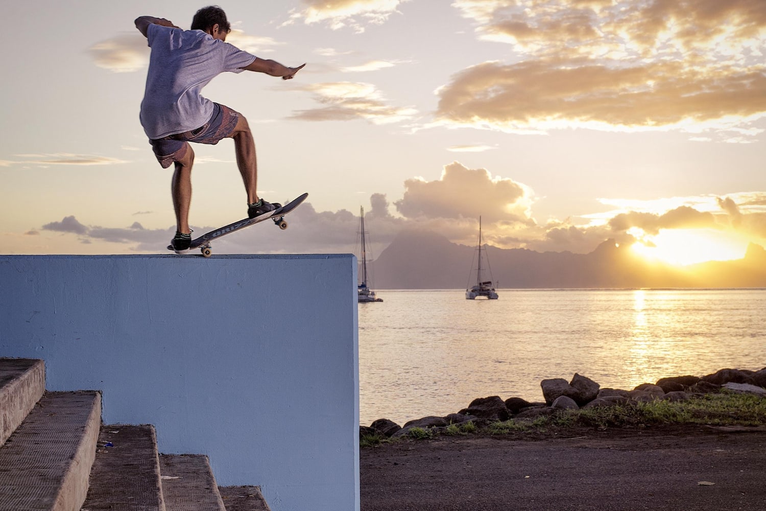 Some Like It Blue, a Tahitian skate adventure gallery