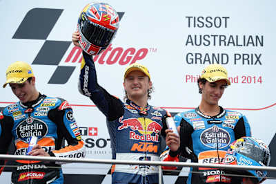 Moto3 2014 Jack Miller GP Australia podio